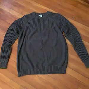 Columbia heavy men’s sweater gray texture used xl